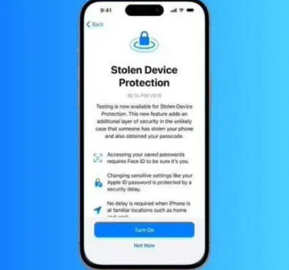 日土苹果授权维修店分享被盗设备保护功能开启方法 