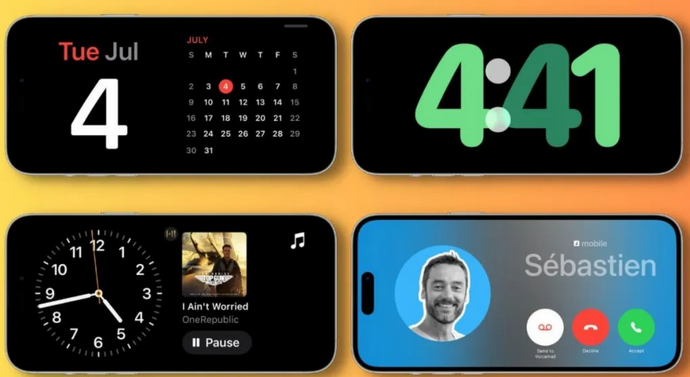日土苹果手机维修分享iOS17横屏充电待机显示有什么好处 