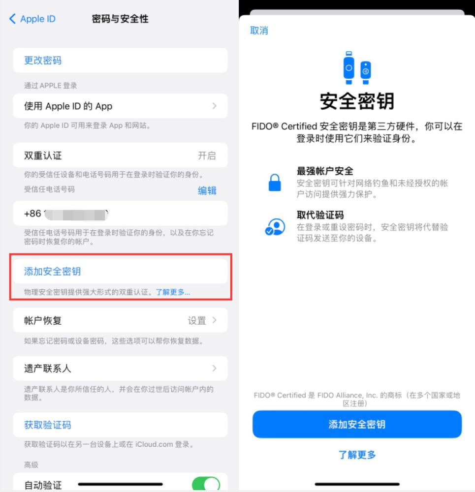 日土苹果服务网点分享物理安全密钥有什么用？iOS 16.3新增支持物理安全密钥会更安全吗？ 