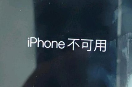 日土苹果服务网点分享锁屏界面显示“iPhone 不可用”如何解决 